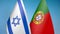 Israel and Portugal two flags