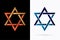 Israel Star Jewish star graphic vector