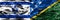 Israel vs Solomon Islands smoke flags placed side by side. Israeli and Solomon Islands flag together