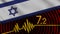 Israel Wavy Fabric Flag, 7.2 Earthquake, Breaking News, Disaster Concept