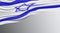 Israel Wavy Flag clipping path