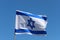 Israeli blue and white flag with the Star of David