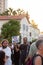 Israeli civillians gathered in solidarity for ceasefire between Israel and Gaza, holding banners for the missing and kidnapped