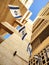 Israeli flags hanging from a building, Israel