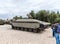 Israeli infantry fighting vehicle - Tiger - Namer - is on the Memorial Site near the Armored Corps Museum in Latrun, Israel