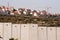 Israeli separation wall and settlement