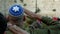 Israeli soldier military man saluting