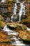 Issaqueena Falls during autumn season in Walhalla, South Carolina