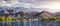 Issyk Kul lake panorama