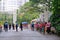 Istana Open House â€” View of the visitors queueing at the gates to the Istana, during the Open House on