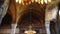 ISTANBUL - 05, June 2017: Beautiful chandeliers in the mosque Aya Sofia. Hagia Sophia Museum in Istanbul, Turkey. 4K Interior vide