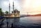 Istanbul in 05 May 2018: Image of Ortakoy Mosque with Bosphorus