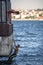 ISTANBUL - AUGUST 5: Teenagers jump into Bosphorus sea from wood