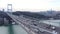 Istanbul Bosphorus Bridge and Traffic Side Aerial View 3