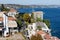 Istanbul and Bosphorus view with sunny weather