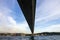 Istanbul bridge architecture, Bosporus sea view