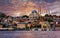 Istanbul city on dramatic sunset, Turkey