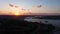 Istanbul City at Sunset and Golden Horn Bay. Aerial View