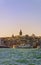 Istanbul cityscape in Turkey with Galata Tower.