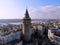 Istanbul, culture and historical capital of Turkey. Aerial photo from above. City view and landscape photo by drone. The Galata