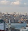 Istanbul landscape on sunset light