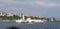 Istanbul Marmara Sea nostalgic cruise ship passing in front of Maiden's Tower