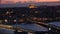 Istanbul at night, bridges across the Golden Horn. Ataturk Bridge and Golden Horn Bridge in the night