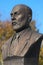 ISTANBUL - NOV, 23: A bronze bust or statue of Mehmet Akif Ersoy writer of the Turkish National Anthem