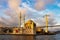 Istanbul Ortakoy Mosque and Bosphorus Bridge