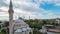 Istanbul skyline with Blue Mosque time lapse in Istanbul city, Turkey