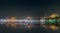 Istanbul skyline from Galata bridge by night