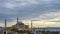 Istanbul skyline with Hagia Sofia in Istanbul, Turkey