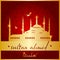 istanbul sultan ahmed mosque logo, icon and symbol vector illustration