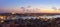 Istanbul sunset panorama