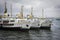 Istanbul, three ferrys in Karakoy pier