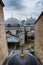 Istanbul, Turkey. 06-December-2018. Vertical photo of Haya Sofia mosque domes during a cloudy day