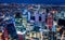 Istanbul, Turkey. Aerial view of the city downtown and skyscrapers.