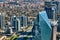 Istanbul, Turkey - April 3, 2017: Arial view the Levent Business District.