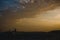 Istanbul, Turkey - April 5, 2012: Panoramic view of the city of Istanbul at sunset, highlighting the minarets of its mosques