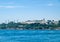 Istanbul, Turkey, Bosporus coast with Topkapi palace, view from cruise ship