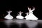 ISTANBUL, TURKEY - FEBRUARY 02, 2012: Whirling mevlevi dervis in worship show Galata Istanbul. They are also known as the Whirling