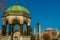 ISTANBUL, TURKEY: Hagia Sophia and the octagonal German stone fountain under the dome is located on Sultanahmet Square.