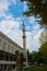 ISTANBUL, TURKEY: Istanbul, Turkey: blue mosque Minaret close-up