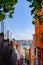 Istanbul, Turkey. July 21, 2019. Fatih historic district, Balat quarter, view of the street and houses