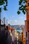 Istanbul, Turkey. July 21, 2019. Fatih historic district, Balat quarter, view of the street and houses