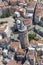 Istanbul, Turkey - June 9, 2013; Istanbul landscape from helicopter. View of Galata Tower from helicopter. Shooting from the