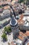 Istanbul, Turkey - June 9, 2013; Istanbul landscape from helicopter. View of Galata Tower from helicopter. Shooting from the