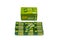 Istanbul, Turkey - March 18, 2020: A pack GP Greencell brand AA size alkaline batteries isolated on a white background. New nine-