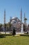 Istanbul, Turkey - March 25, 2019: Editorial: Tourists visiting Blue Mosque, also called the Sultan Ahmed Mosque or