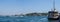 Istanbul, Turkey, Middle East, panoramic, view, aerial view, Topkapi Palace, Hagia Sophia, Blue Mosque, Bosphorus, Golden Horn